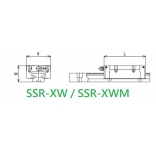 帶球保持器LM導軌-SSR-XW / SSR-XWM