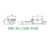 帶球保持器LM導軌-SSR-XV / SSR-XVM